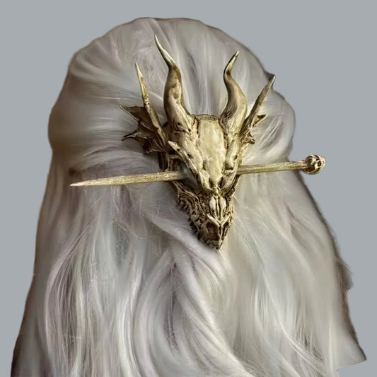 Viking Skull Hairpin Gothic Punk Resin Accessory 5x3.5 – Ren Faire Cosplay