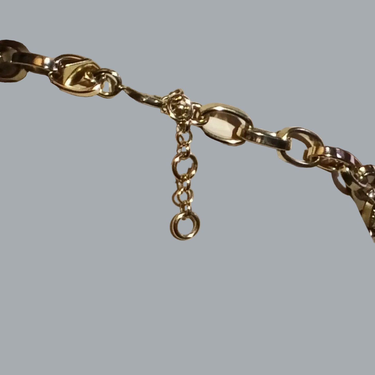 Banana Republic Gold Tone Navy Yellow Crystal Statement Necklace BR