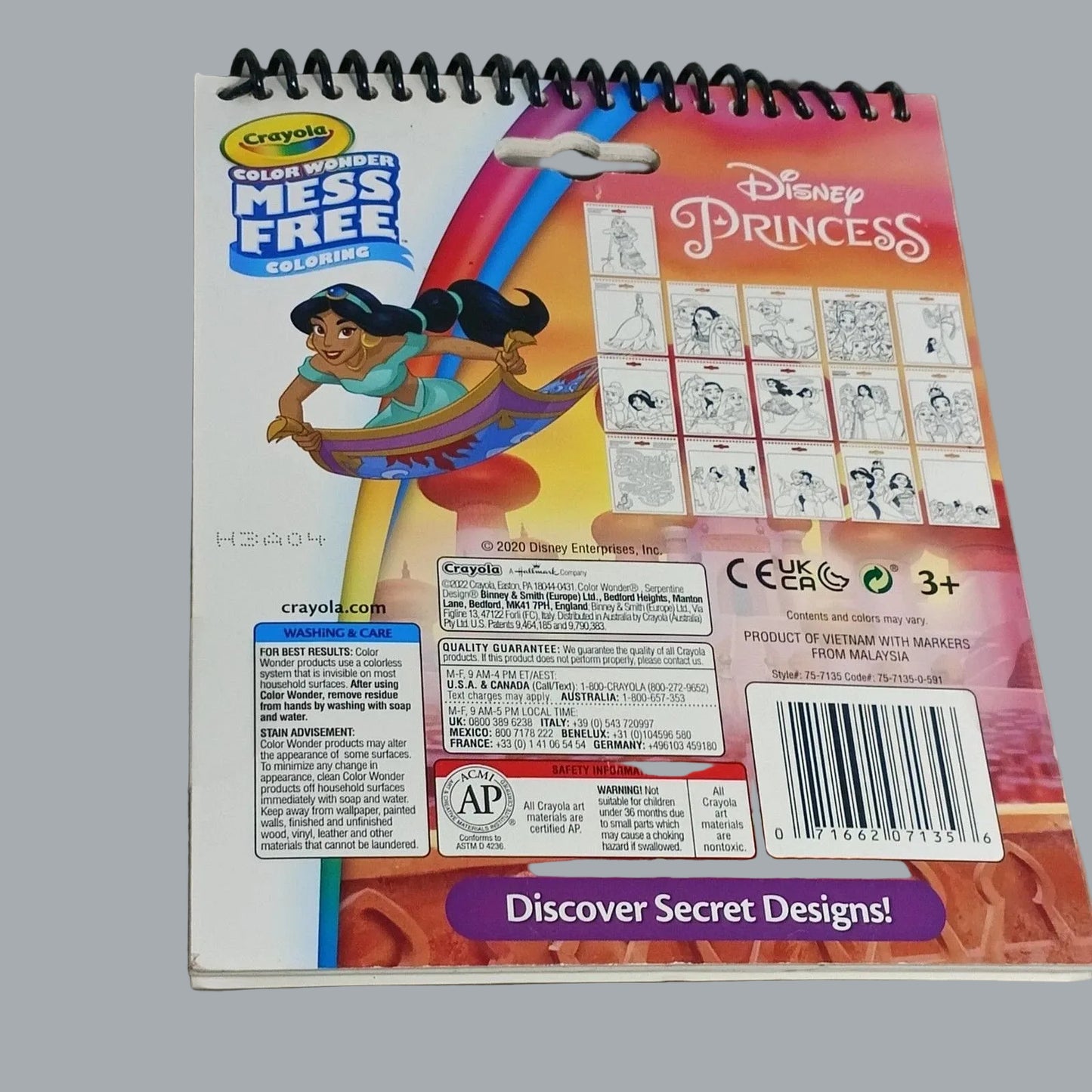 Crayola Color Wonder Disney Princess Mess Free Activity Pad + 3 Markers