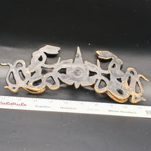 Load image into Gallery viewer, Gold Serpent Medusa Style Headband with Red Gem Center – 10” Mythic Display
