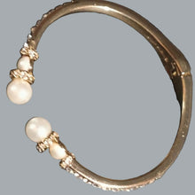 Load image into Gallery viewer, Anne Klein © Gold-Tone Hinged Bracelet | Classic Designer Fashion Jewelry
