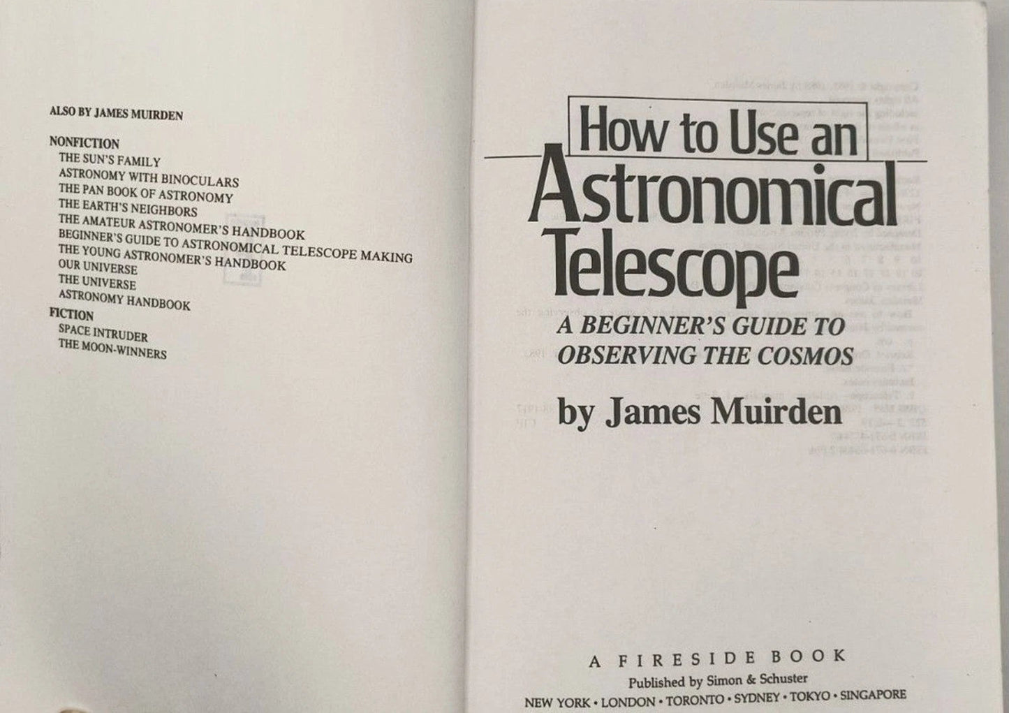 Master Your Telescope: Gently Used James Muirden's Beginner's Guide