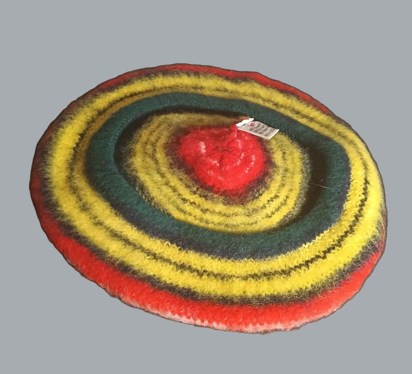 1967 Buchanan Clan Scottish Tam O’Shanter 100% Wool Made in Scotland