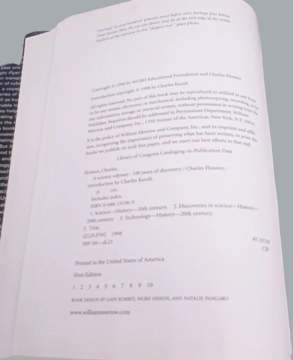 1st Edition of A Science Odyssey by Charles Flowers, Pre-owned