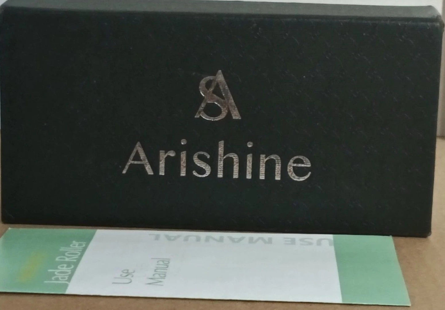 Arishine Jade Roller Facial Massager in Gift Box with Manual