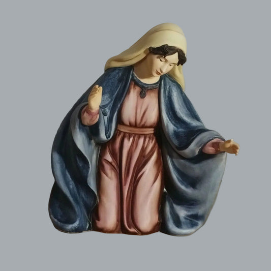 2002 Grandeur Noel Holy Family Nativity Mary Figurine Hand Painted 8.5" Kneeling