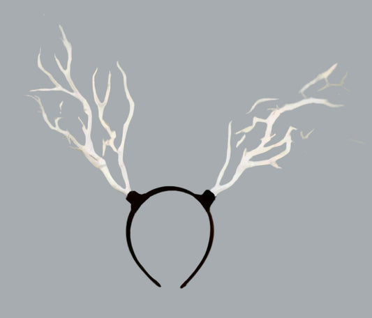 Gothic White Tree Branch Antler Headband Forest Cosplay Costume