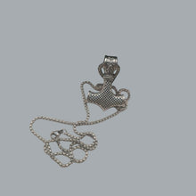 Load image into Gallery viewer, Viking Necklace Thor Hammer Celtic Pendant Nordic Amulet Silvertone 22&quot; Chain C c
