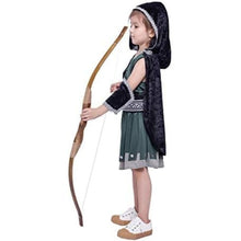 Load image into Gallery viewer, Warrior Night Hooded Huntress Costume for Cosplay Tween Girls with Accs L10-12yr
