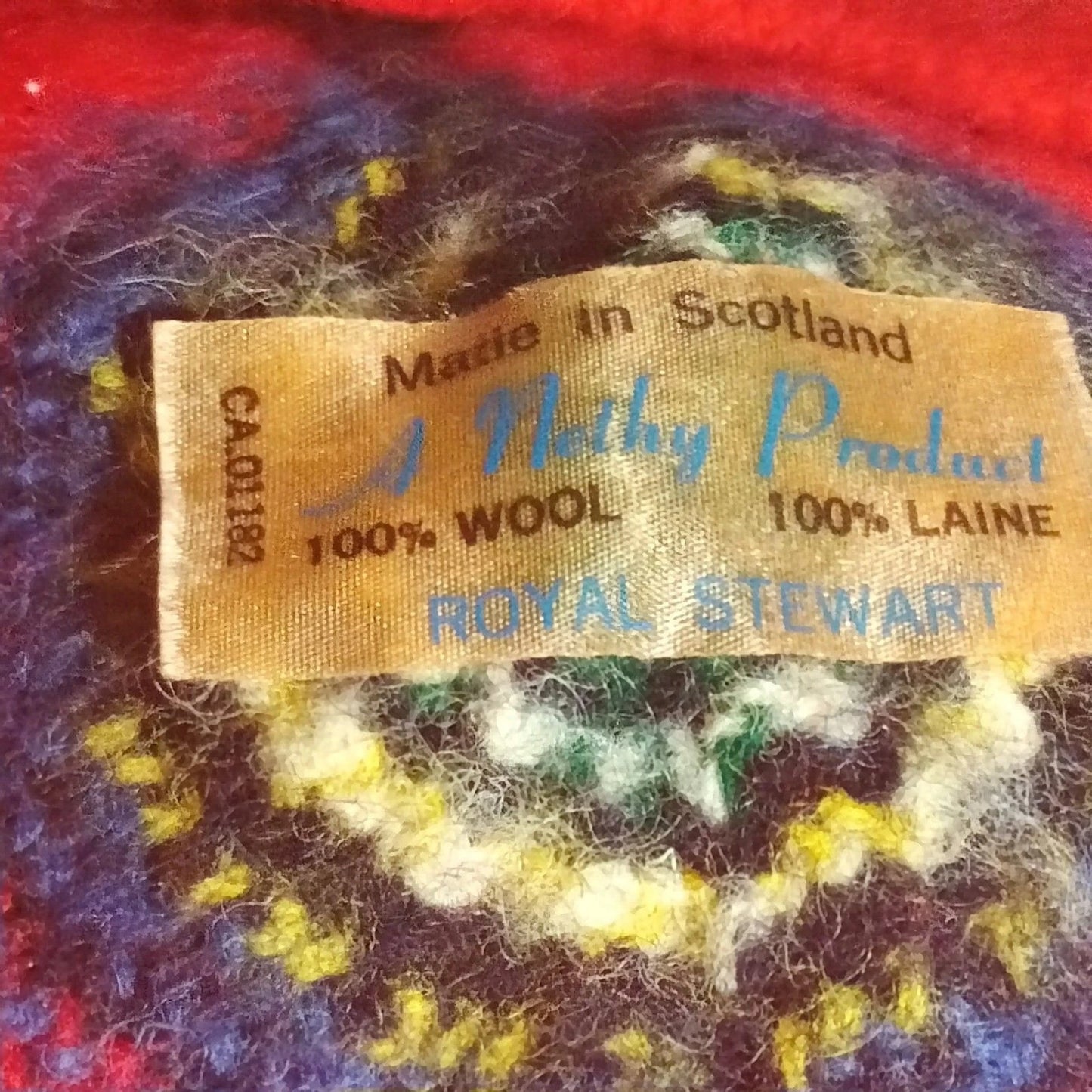 Vintage Royal Stewart Tam O'Shanter 100% Wool Made in Scotland