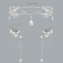 Load image into Gallery viewer, Fairy Elf Accessories Set Including Rhinestone Headband Elf Ear Cuffs Elf Crown
