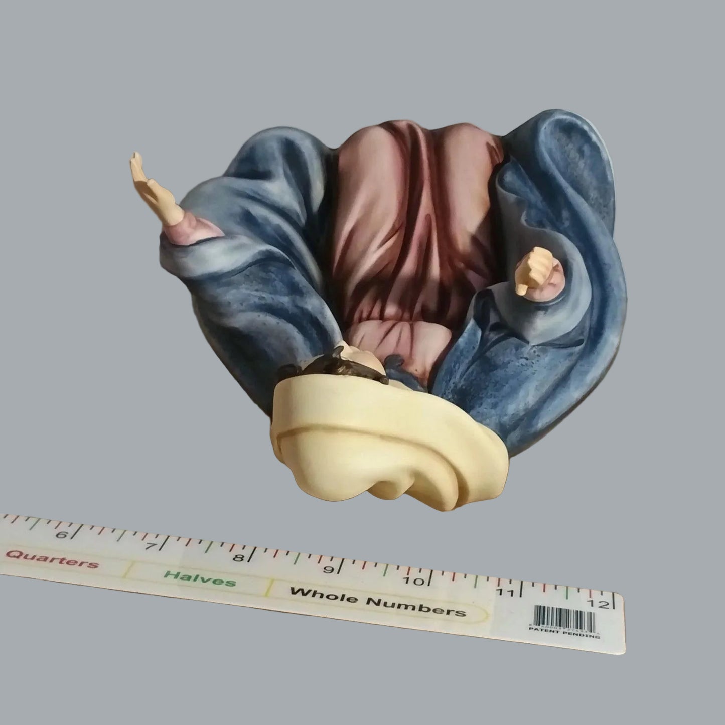 2002 Grandeur Noel Holy Family Nativity Mary Figurine Hand Painted 8.5" Kneeling