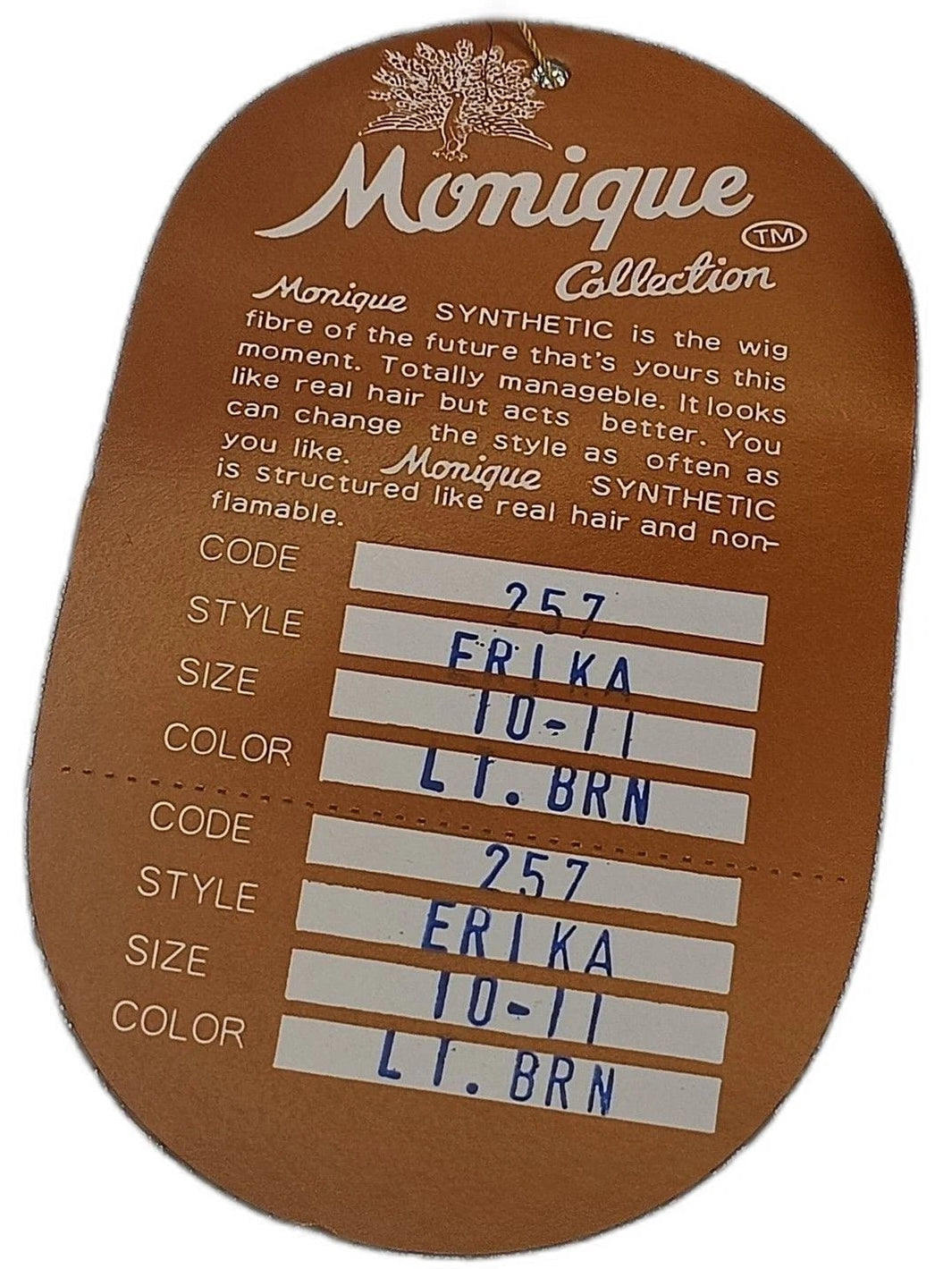 Doll Wig Monique Collection Erika Light Brown 257 10-11