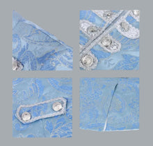 Load image into Gallery viewer, Men&#39;s Rococo Court Suit Light Blue Elegant 3PC Tailcoat Vest Pants Set 46-48
