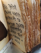Load image into Gallery viewer, Large Aged Leather Spellbook Journal Grimoire Prop 9.5x6.5x3
