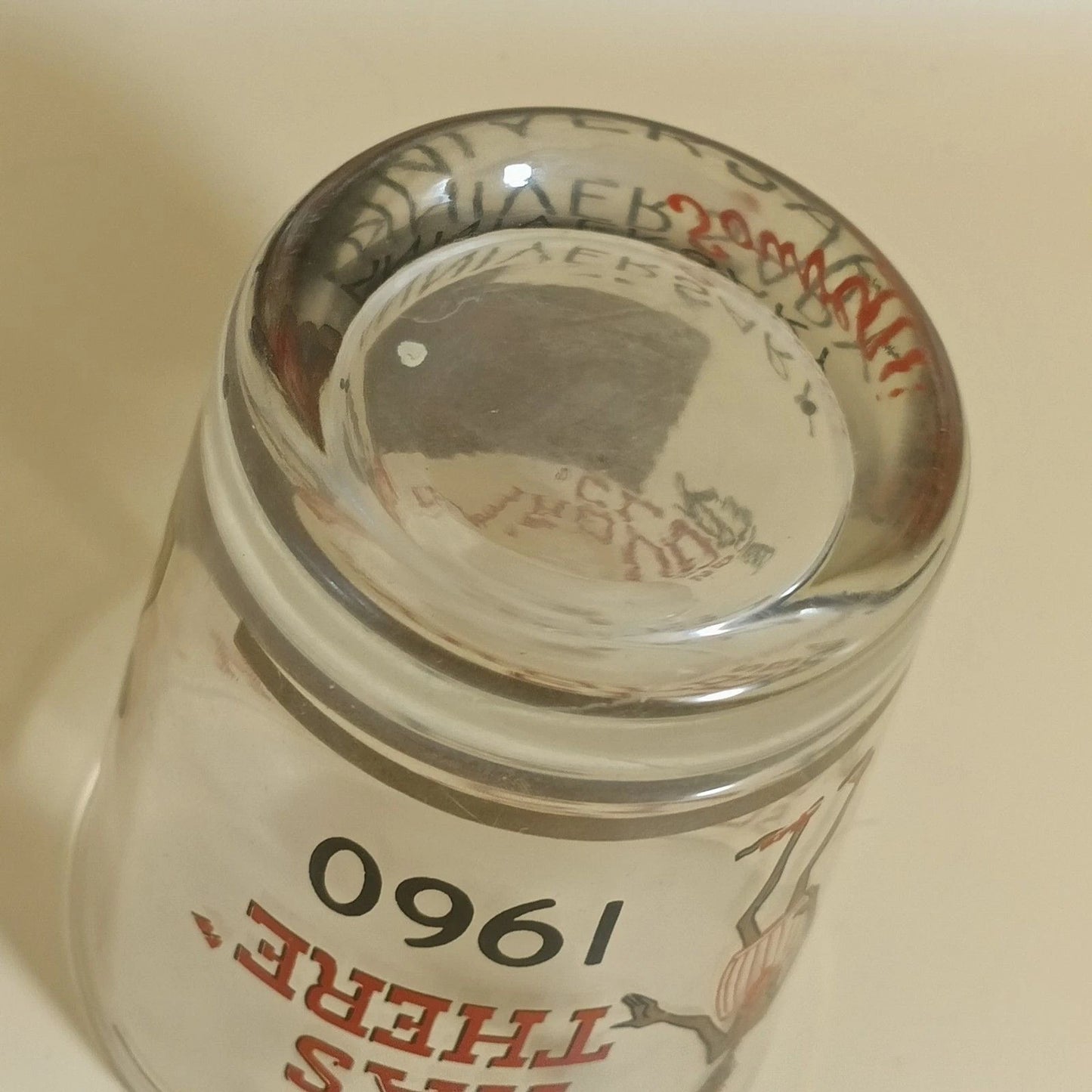 Harolds Club Reno 25th Anniversary 1960 Souvenir Glass “I Was There”