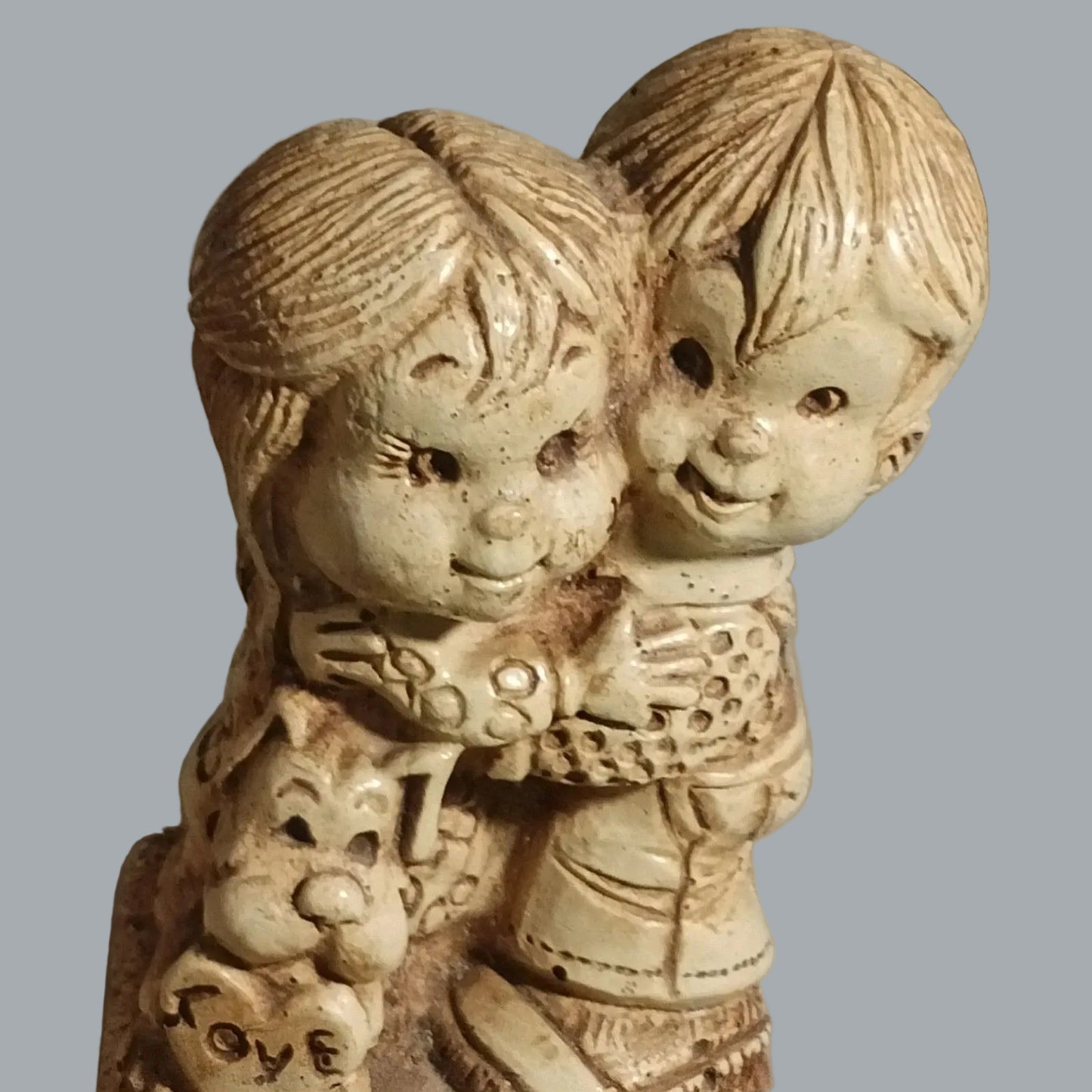Vintage Paula USA Love Couple Figurine #305 5" Chalkware