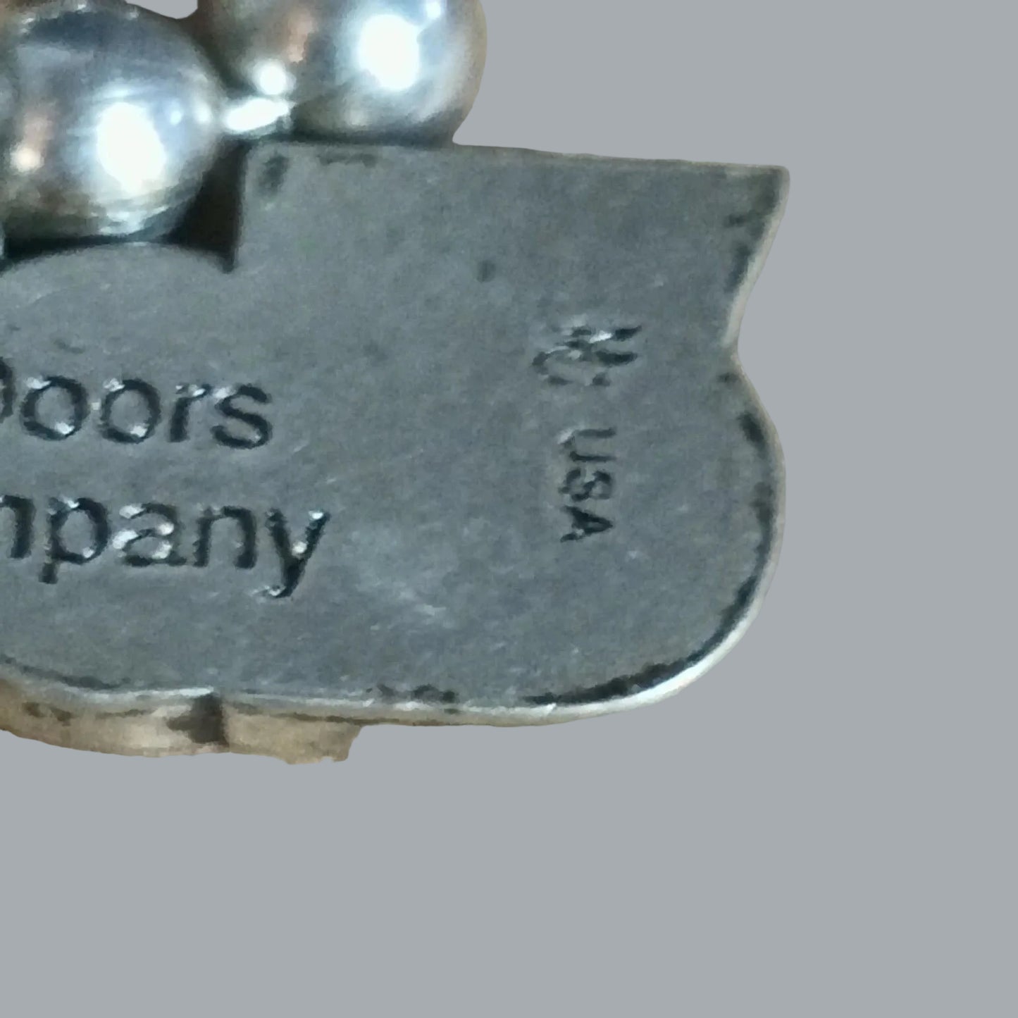 The Doors Necklace ©2003 Doors Music Company Logo Pendant Ball Chain Y2K