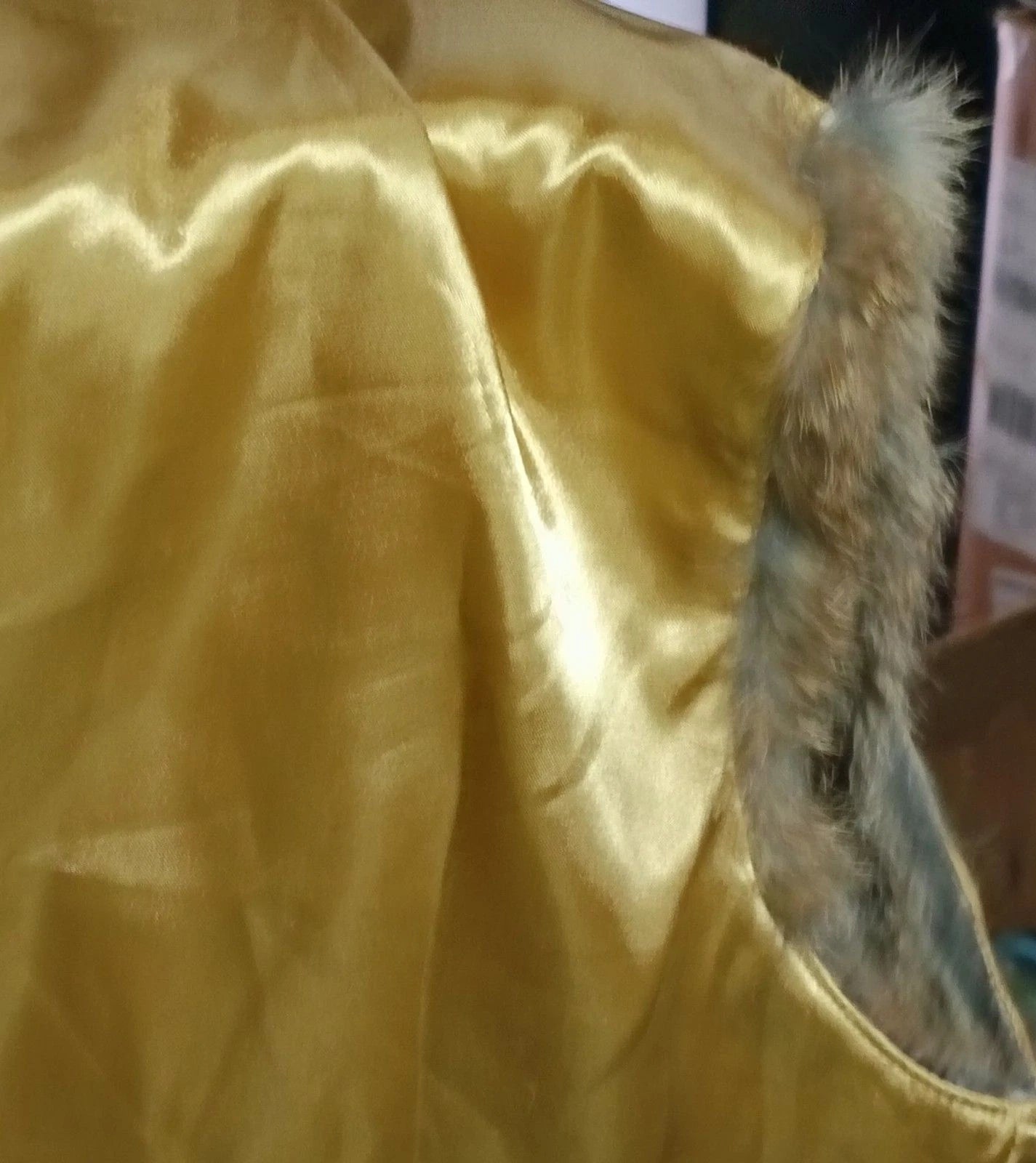 Valerie Stevens Genuine Rabbit Fur Zip Vest Satin Lined S/M