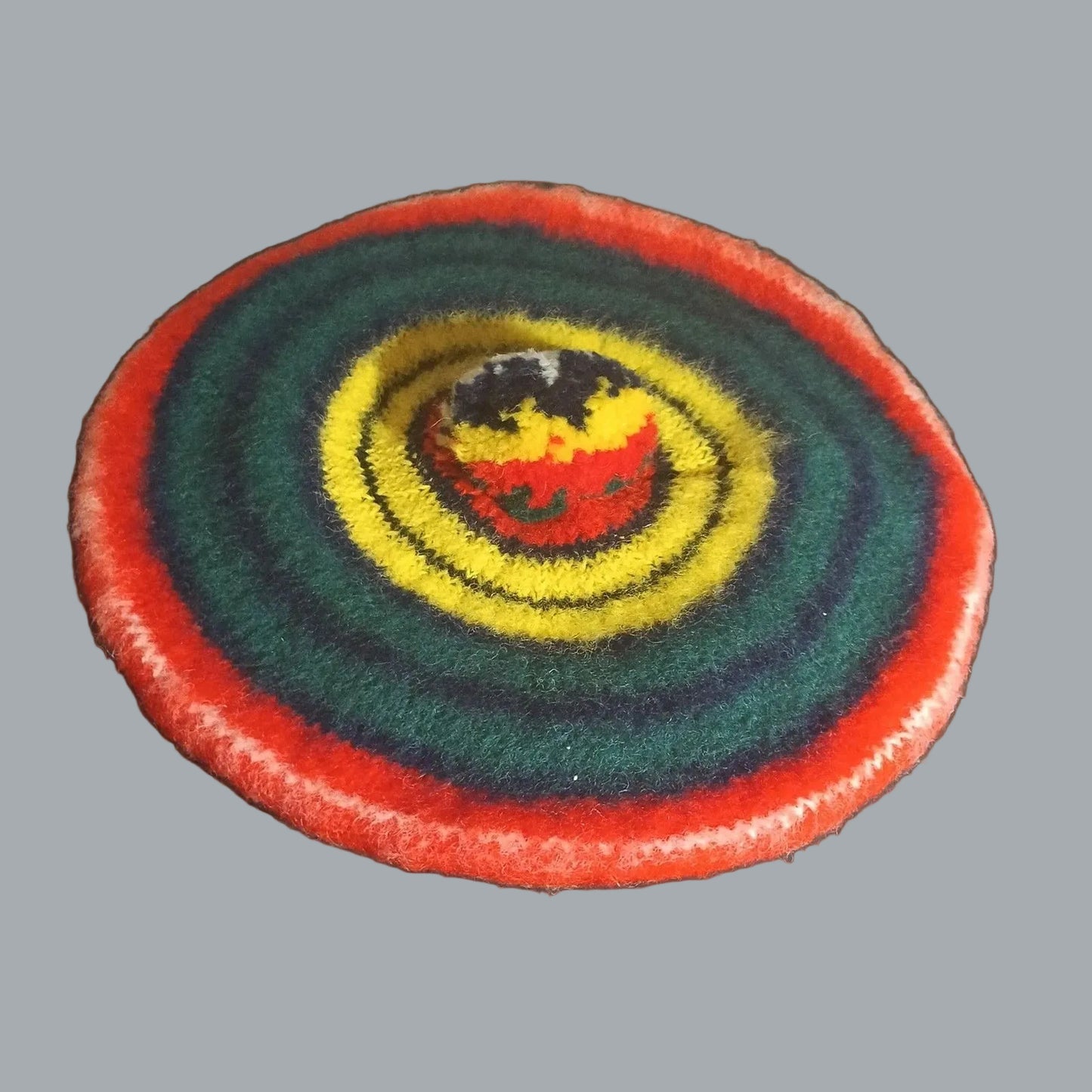 1967 Buchanan Clan Scottish Tam O’Shanter 100% Wool Made in Scotland