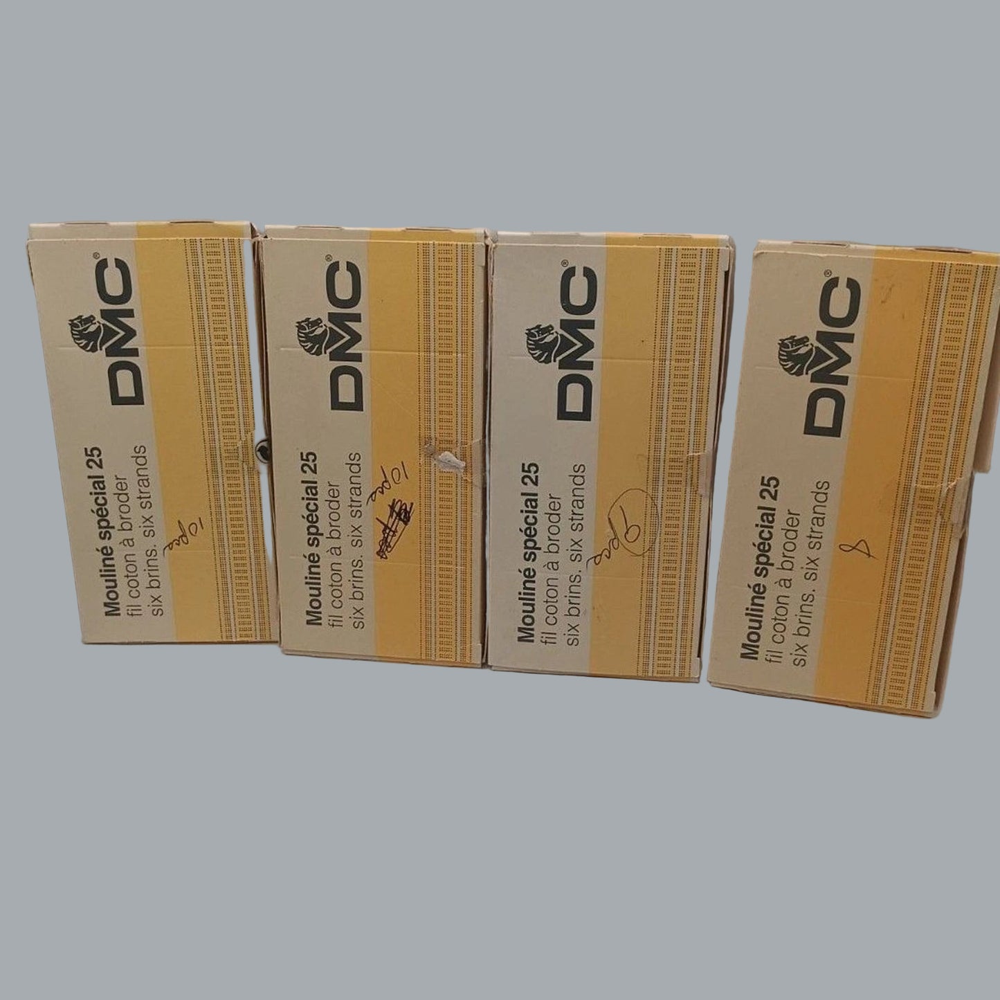 DMC Floss Mixed Lot 37 Skeins Total 8-368 9-535 10-352 10-414