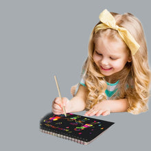 Load image into Gallery viewer, 2 Pack Rainbow Scratch Art Set Drawing Craft Black Magic Art Supplies Kit
