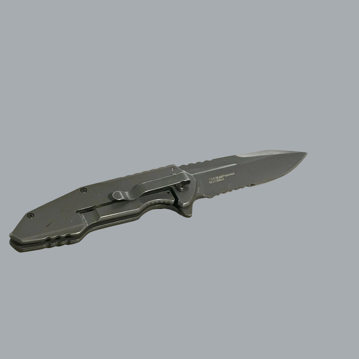 Kershaw Assisted Open Pocket Knife 8Cr13MoV Part Serrated 3.5" Blade