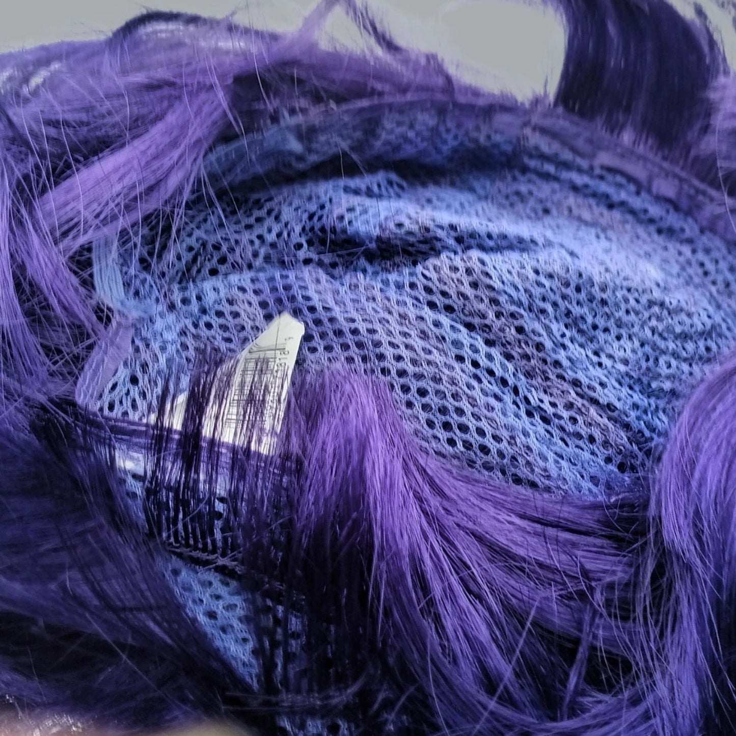 Vibrant Short Purple Synthetic Wig for Cosplay & Costume Parties