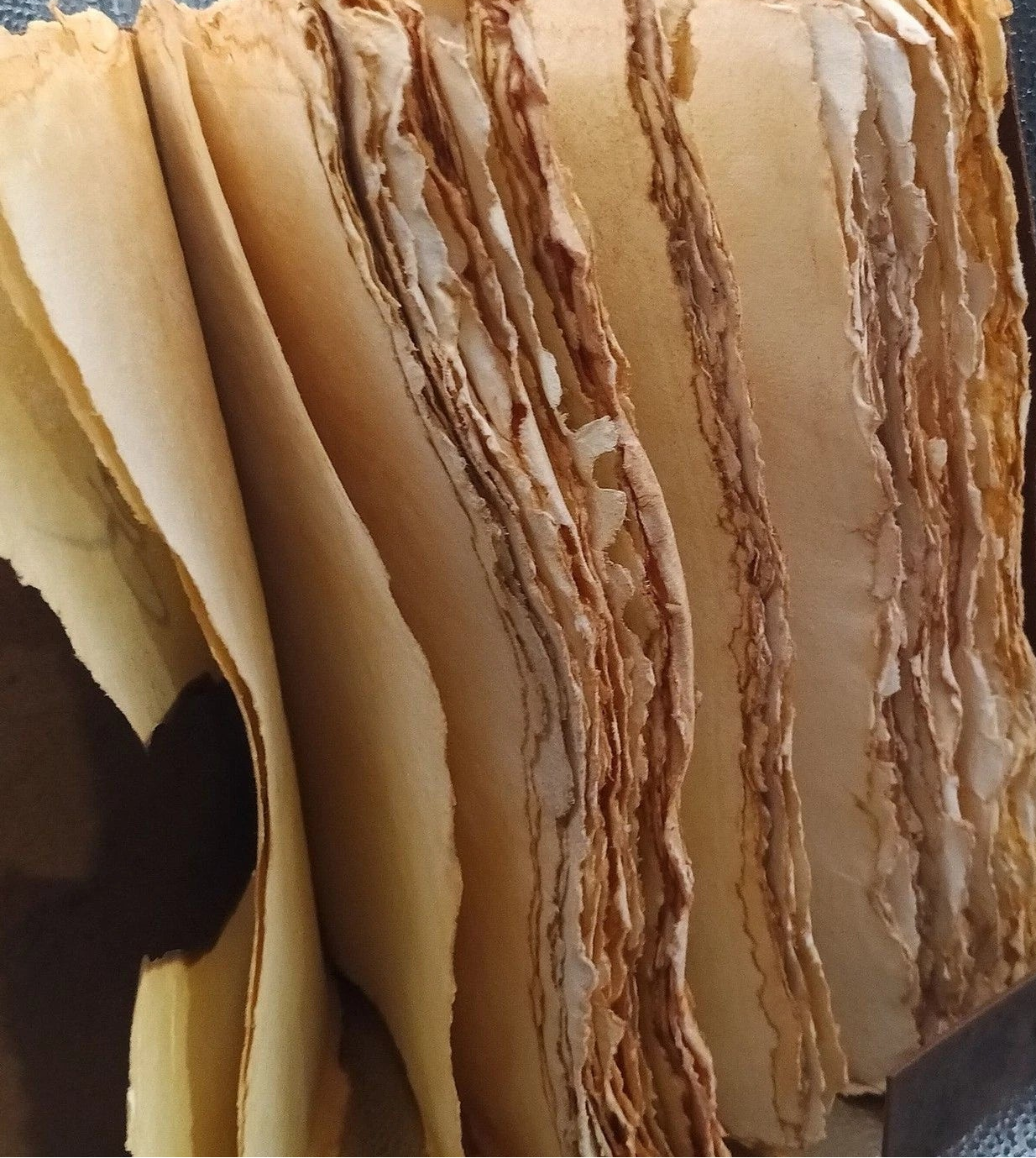 Large Aged Leather Spellbook Journal Grimoire Prop 9.5x6.5x3