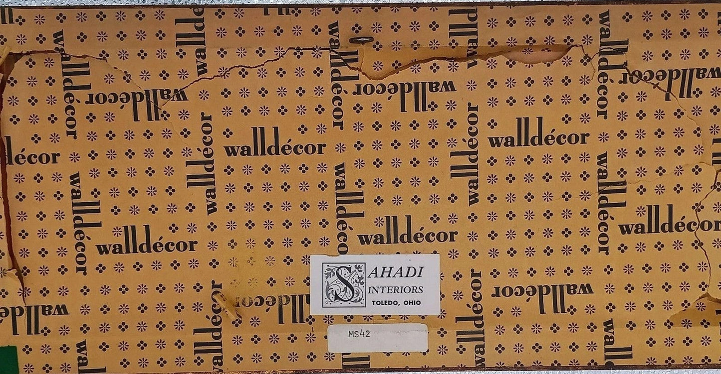 Vintage Sahadi Interiors Framed Double Print Wall Art 14x7 Toledo Ohio