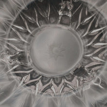 Load image into Gallery viewer, Vintage Indiana Glass Wheat Leaf 3-Footed Bowl 10&quot; Clear Etched Crystal Unmarked
