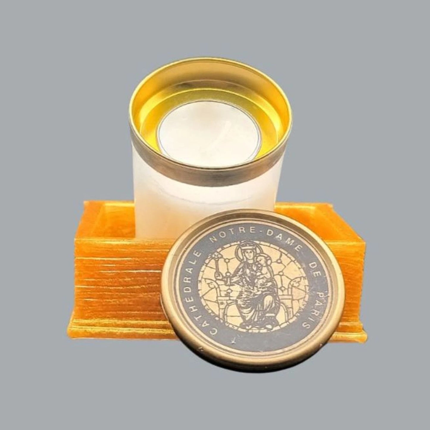 Authentic Our Lady of Notre Dame Prayer Candle, New Old Stock