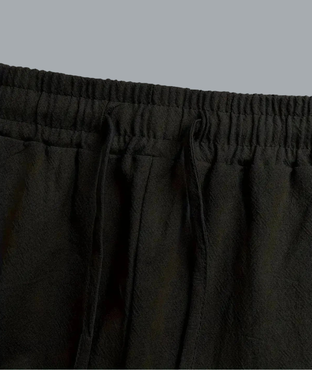 Cotton & Linen Lace Up Bottom Medieval Cosplay Pirate Pants black XXL US 38
