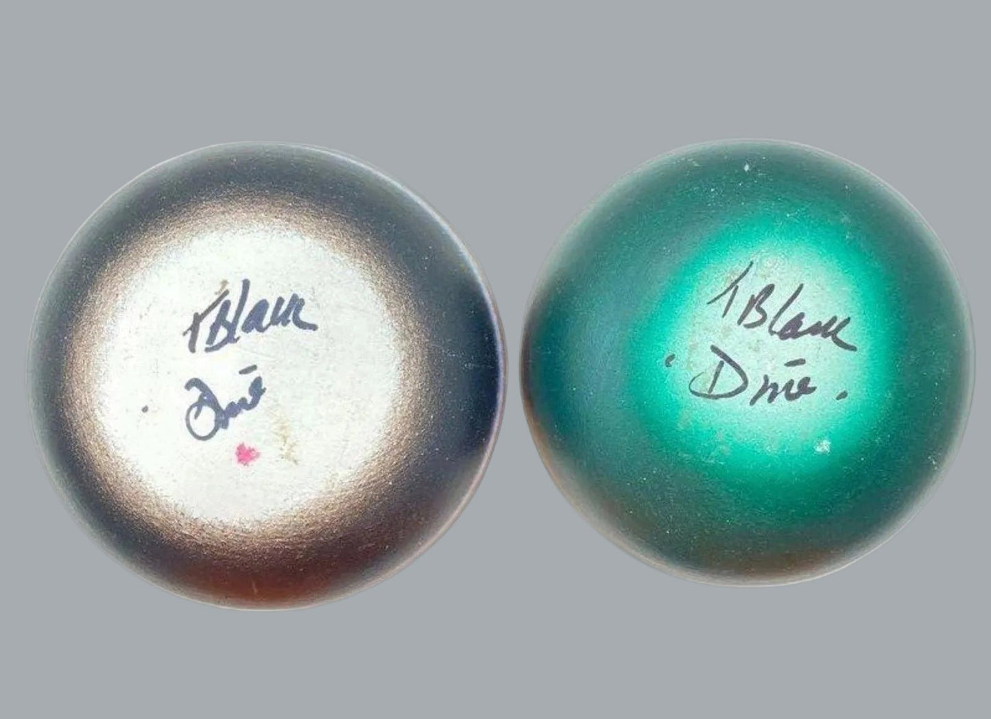 T. Blau Signed “Born Free” Cedar Mesa Mini Pottery 2pc Set