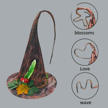 Load image into Gallery viewer, Enchanted Forest Bark Cloth Wizard Hat - Adult &amp; Teen

