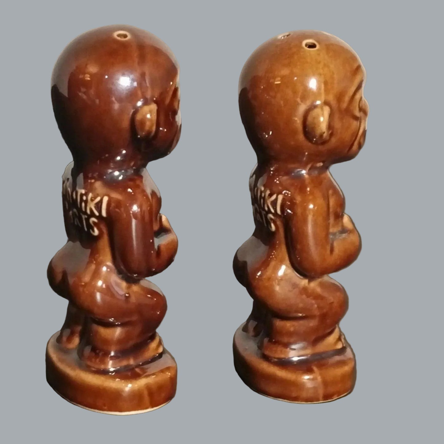 Koh-Tiki Ports Tiki Salt & Pepper Shakers Set, Design by S. Crane, Japan