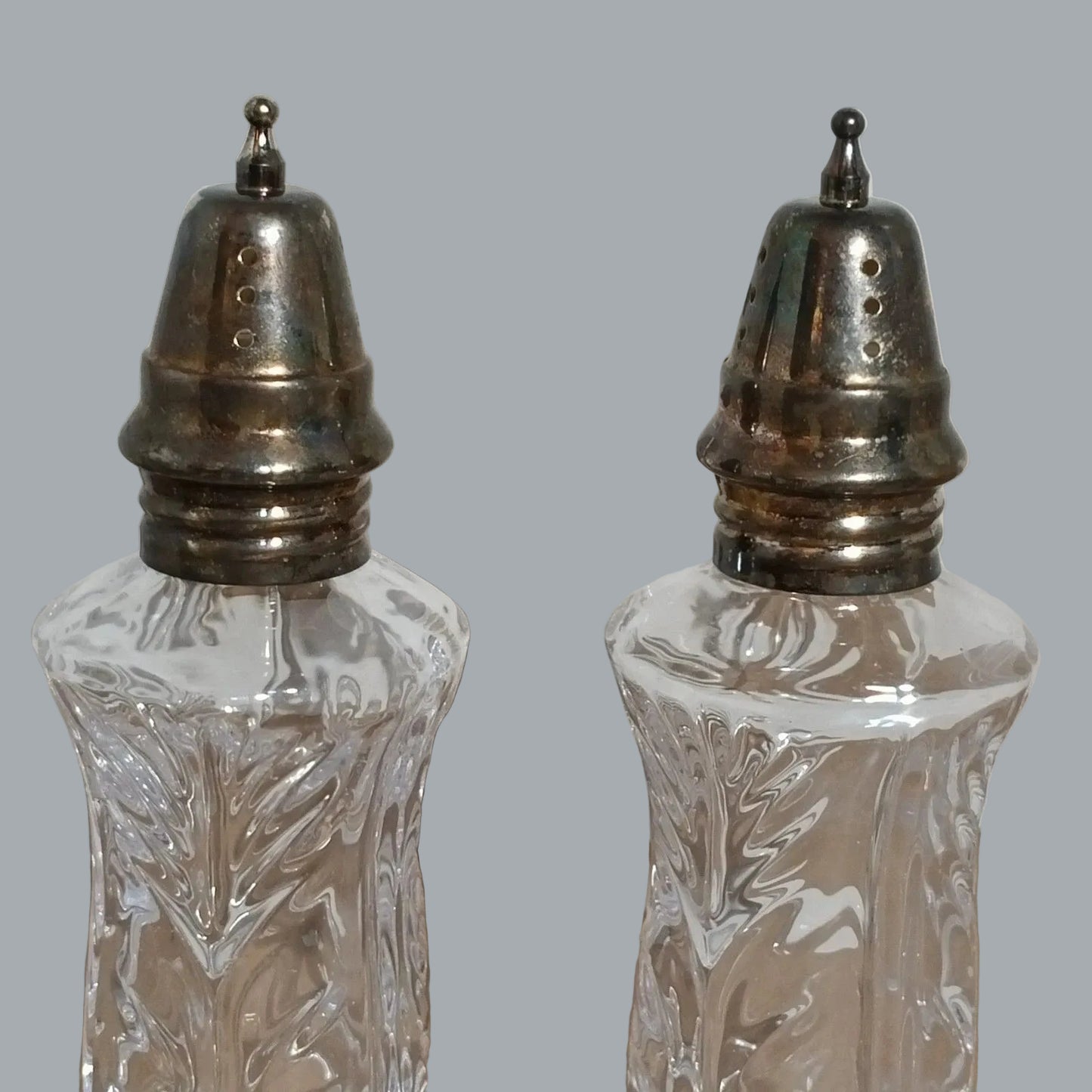 Fifth Avenue Crystal LTD 24% Lead Crystal Salt & Pepper Shakers 5.5"