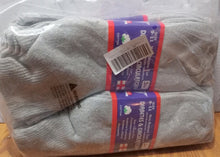 Load image into Gallery viewer, Diabetic Ankle Socks Non-Binding Circulatory Cushion Cotton 12 Pairs Grey 9-11
