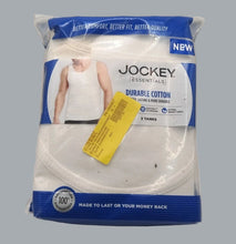 Load image into Gallery viewer, Jockey Men&#39;s 3-Pk Cotton Tank Top A-Shirt White Undershirt 3XL Comfort NWT
