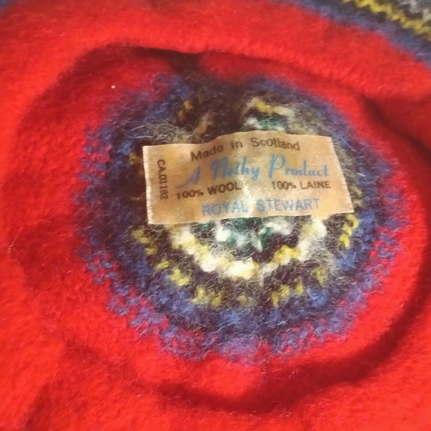 Vintage Royal Stewart Tam O'Shanter 100% Wool Made in Scotland