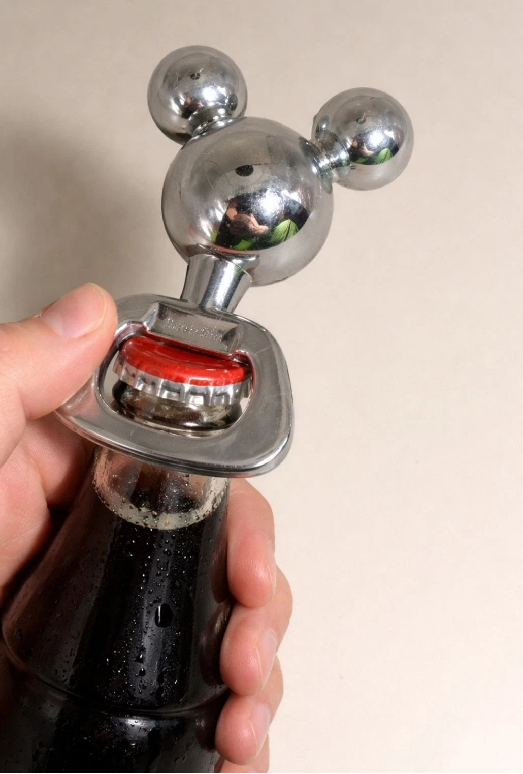 Mouse Head Bottle Opener Chrome Bar Tool 3.5"