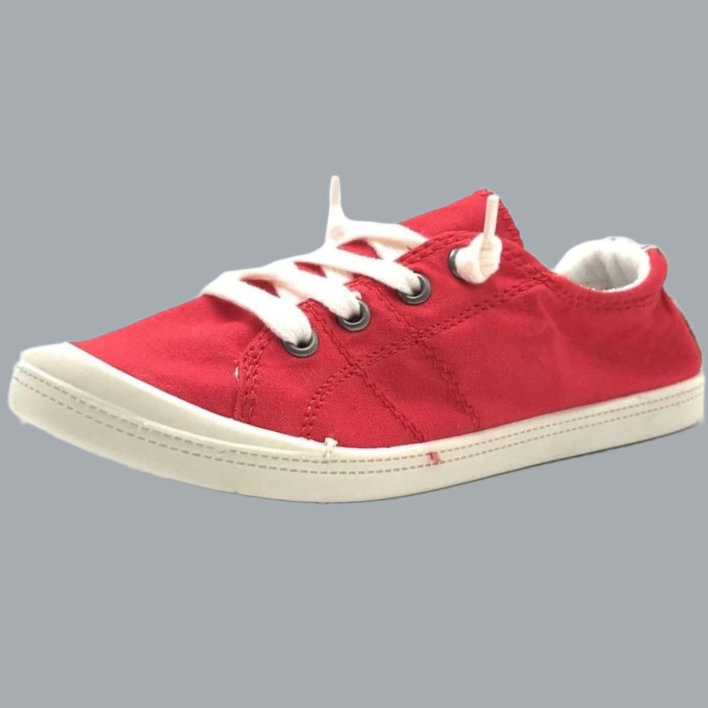Comfort-01 Women's Classic Slip-On Comfort Fashion Sneaker Red 9