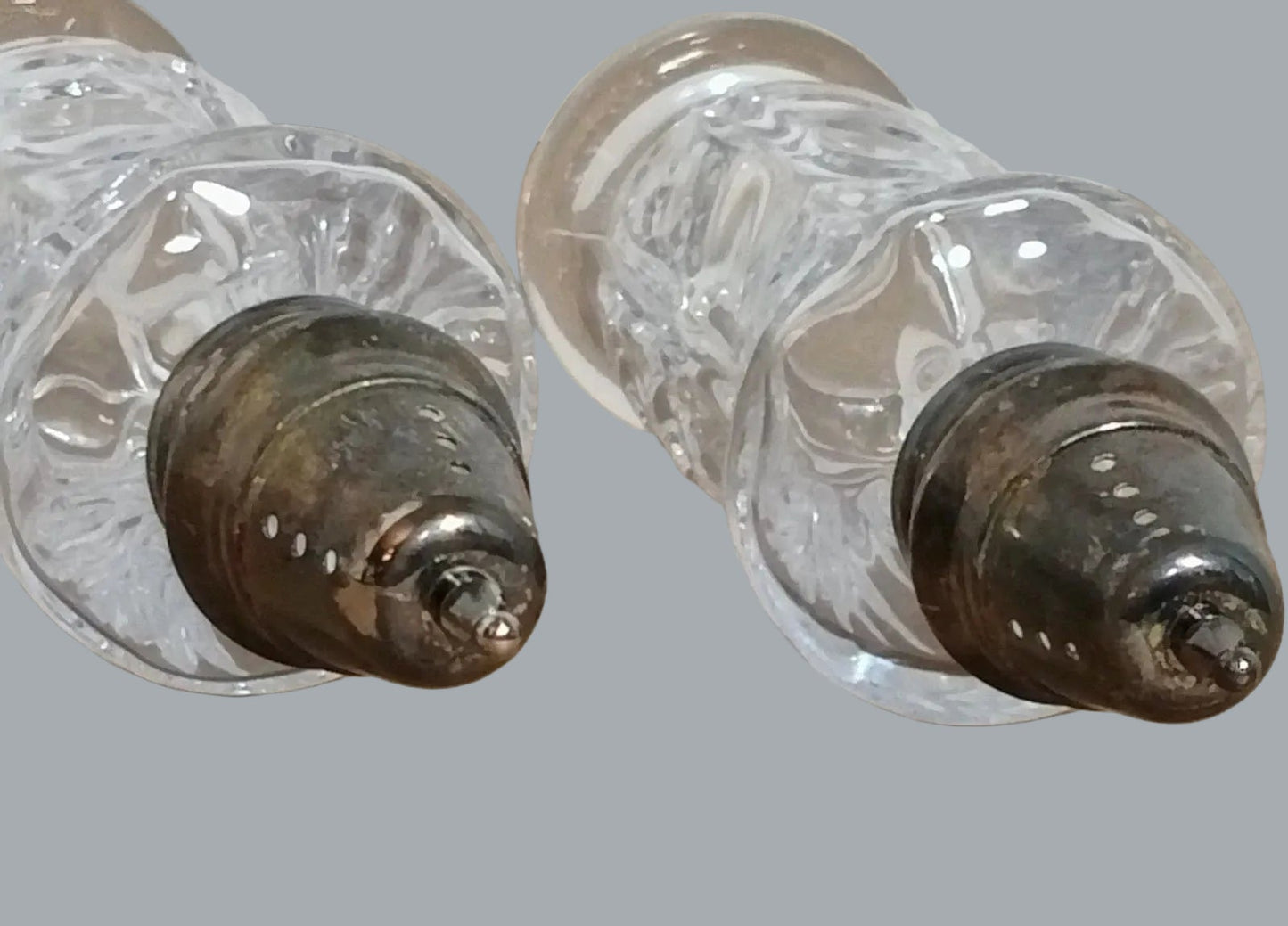 Fifth Avenue Crystal LTD 24% Lead Crystal Salt & Pepper Shakers 5.5"