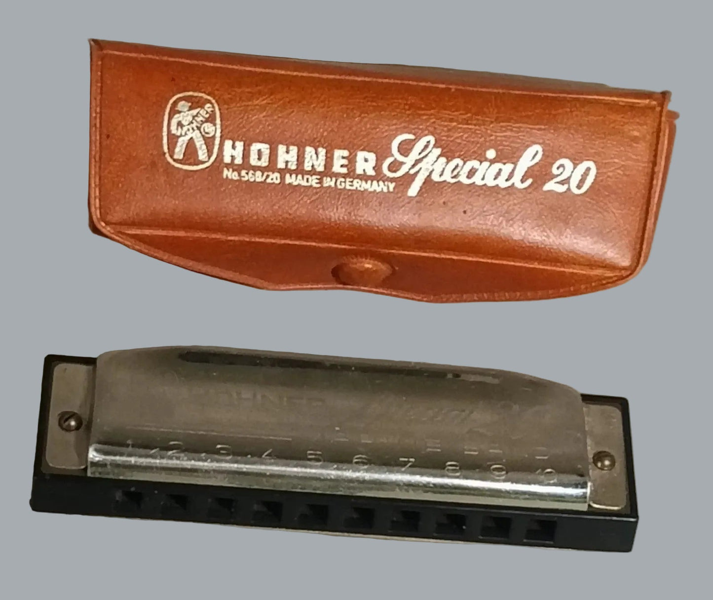 Vintage Hohner Special 20 Marine Band Harmonica Key G w/ Case Germany
