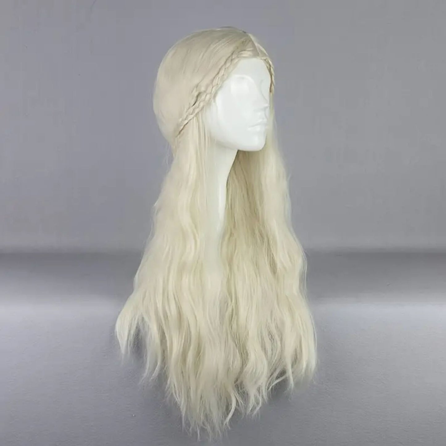 Blonde Long Wig Synthetic Anime Movie Cosplay Golden Hair length 26"