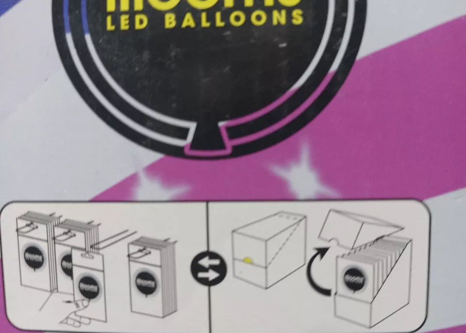 6 3packs illooms LED Light Up Mixed Solid Stars Balloons