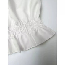 Load image into Gallery viewer, Off Shoulder Ruffle Trim Blouse, Casual Long Sleeve Blouse XXL 14 White
