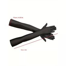 Load image into Gallery viewer, Elegant Long Tulle Mesh Gloves Stretchy, Breathable &amp; Quick-Dry Green
