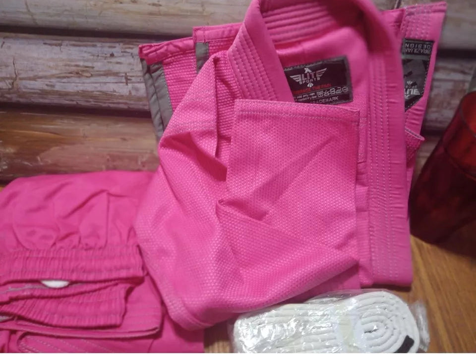 Kids' Essential Pink Brazilian Jiu Jitsu BJJ Gi COO & White Belt