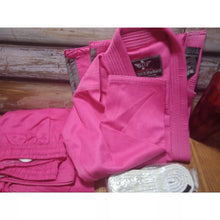 Load image into Gallery viewer, Kids&#39; Essential Pink Brazilian Jiu Jitsu BJJ Gi COO &amp; White Belt
